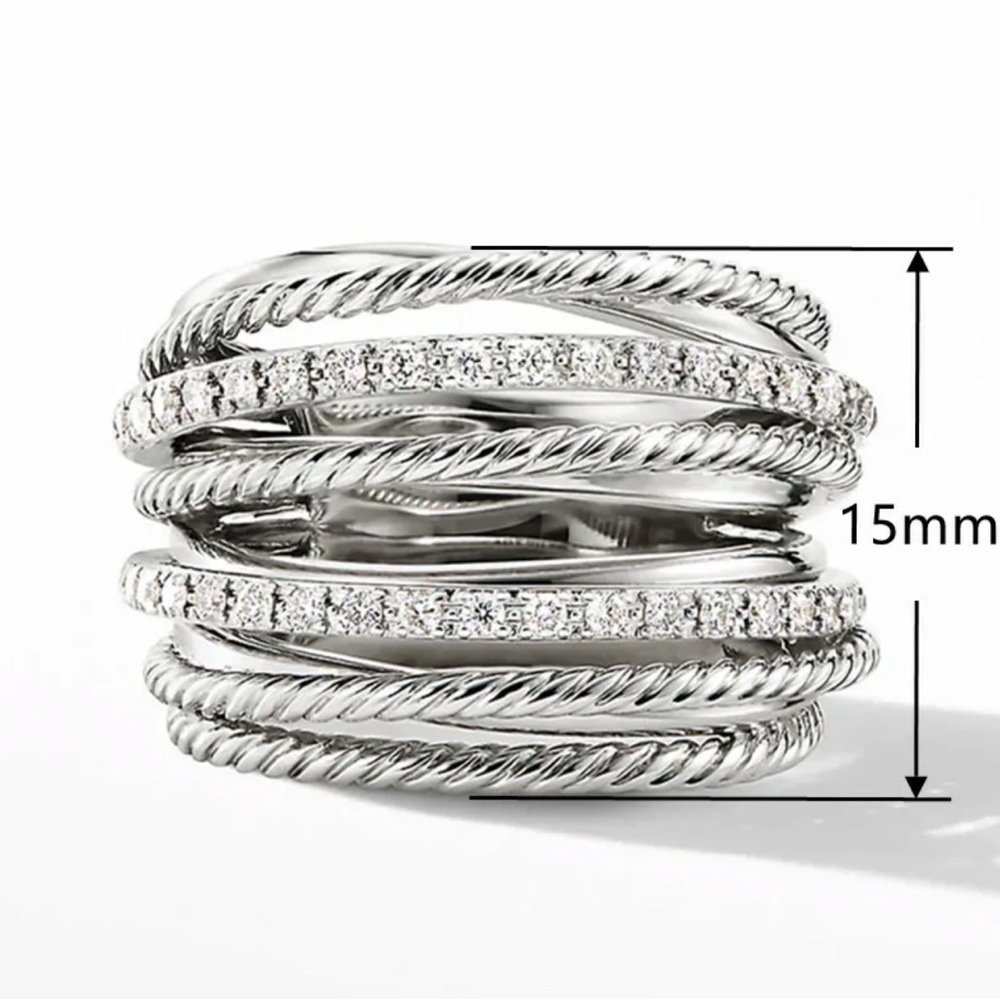 BRIDAL ENGAGMENT WEDDING RING - Picture 4 of 4